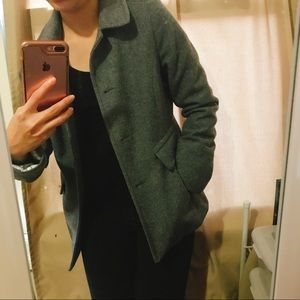 Banana Republic gray wool coat